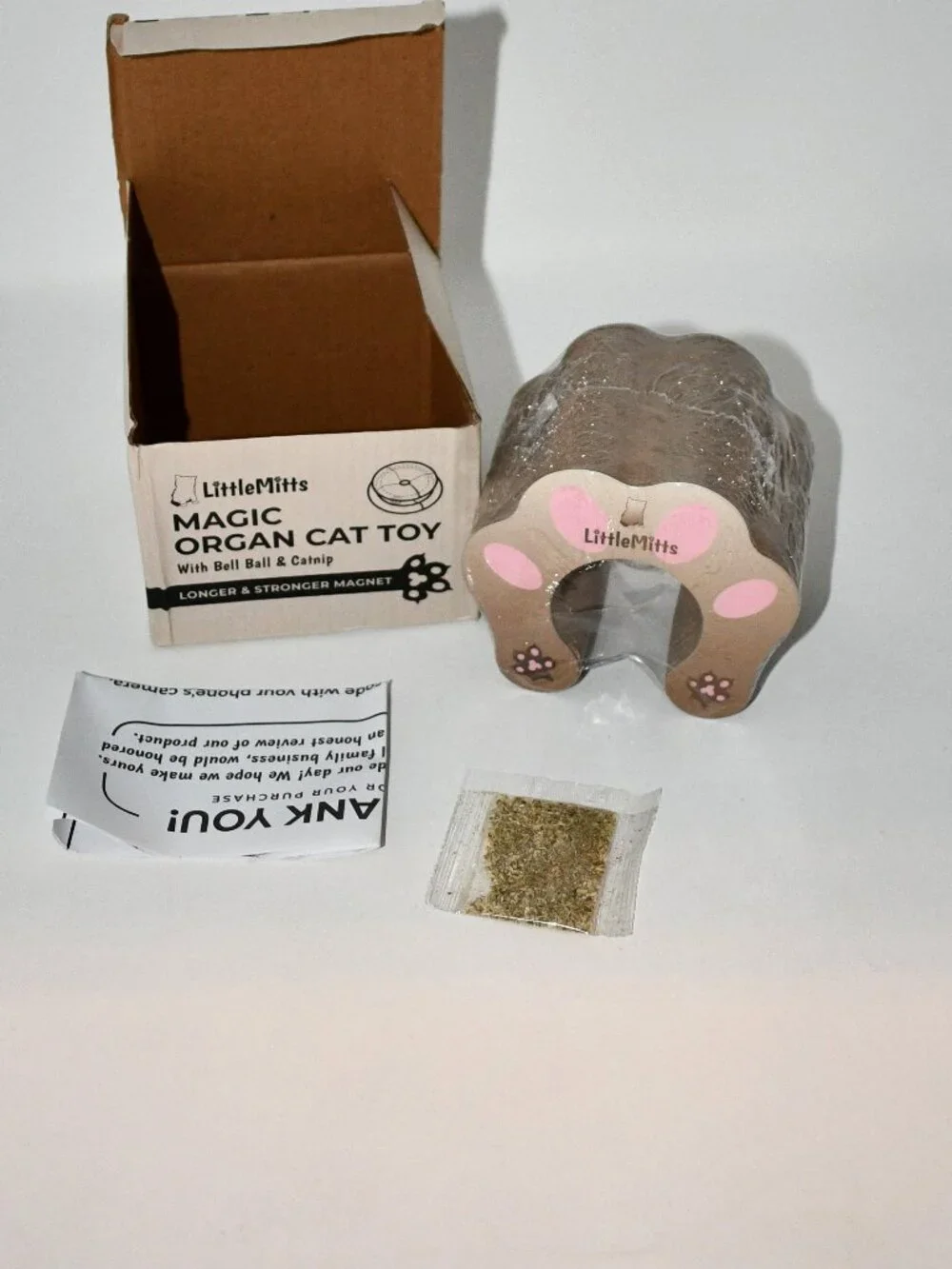 LittleMitts Accordion Cat Toy Scratcher, EXPANDABLE Cardboard, Interactive Cat T